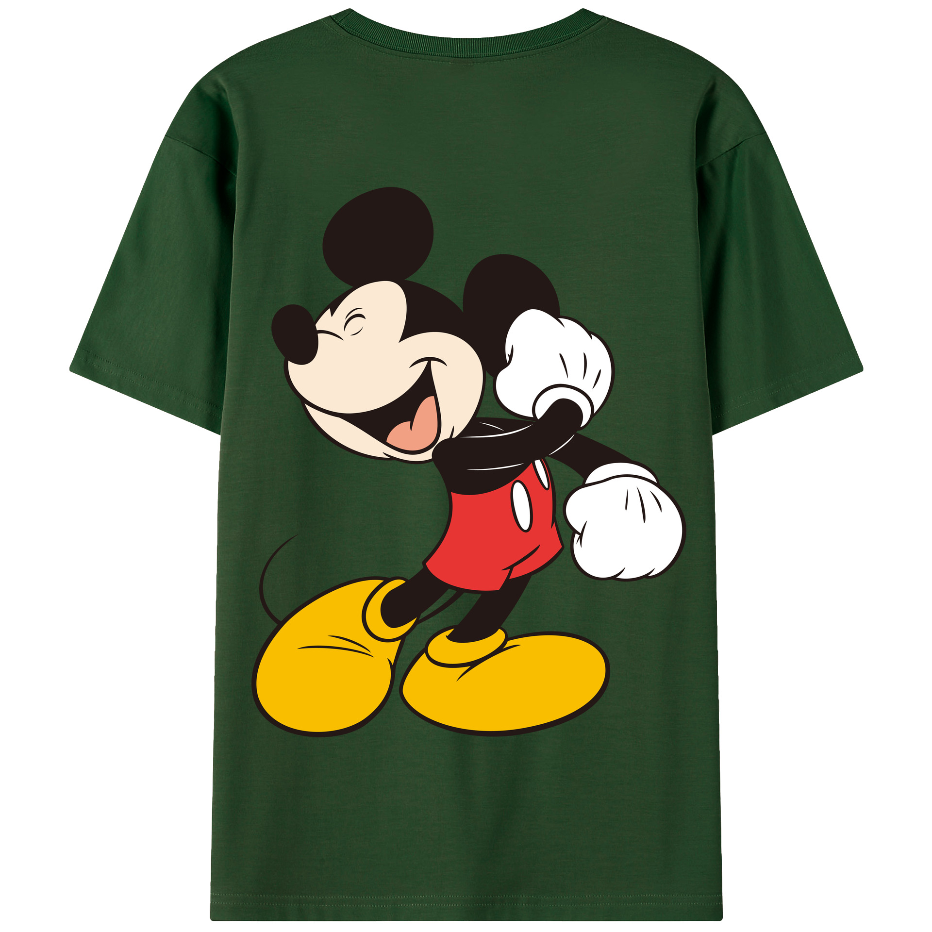 （画像用） ミッキーマウス Mickey Mouse 綿100％半袖Tシャツ（背面プリント）